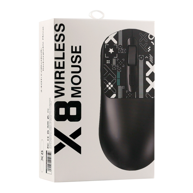 Беспроводная мышь TWolf X8 2.4G Bluetooth эргономичная с точным отслеживанием для ПК и ноутбуков белая - изображение 3