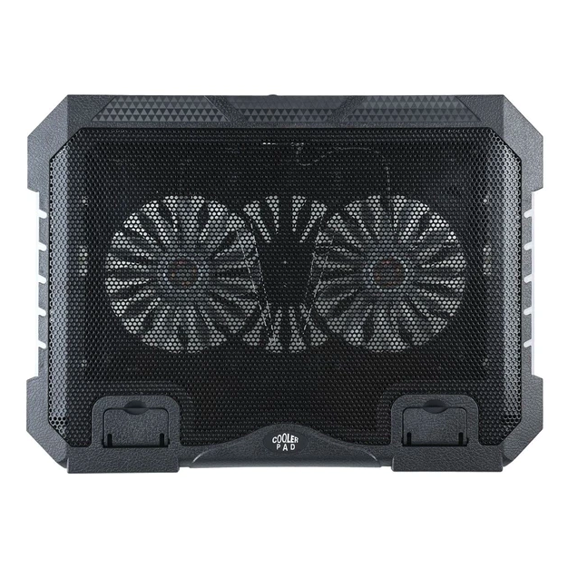 Подставка для ноутбука Givecool S900 с RGB подсветкой и двумя вентиляторами черная для комфортной работы и игр Black. - изображение 4