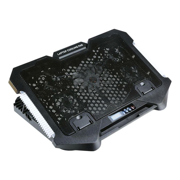Підставка для ноутбука Givecool S500 з RGB-підсвіткою 5 вентиляторів для пристроїв до 18 дюймів чорна - зображення 9