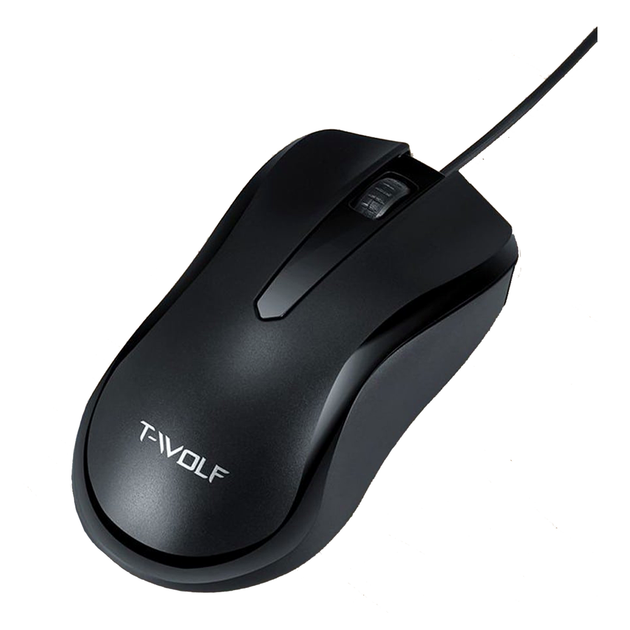 USB Мышь TWolf V12 оптическая с длиной кабеля 1.5 м симметричная черная - изображение 3