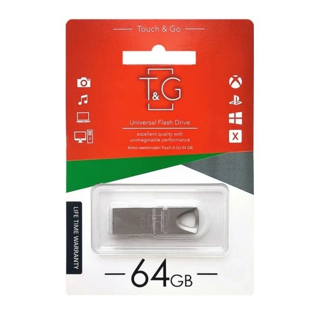 USB флешка 64 ГБ металл черный для хранения данных модель Metal 117 - изображение 10