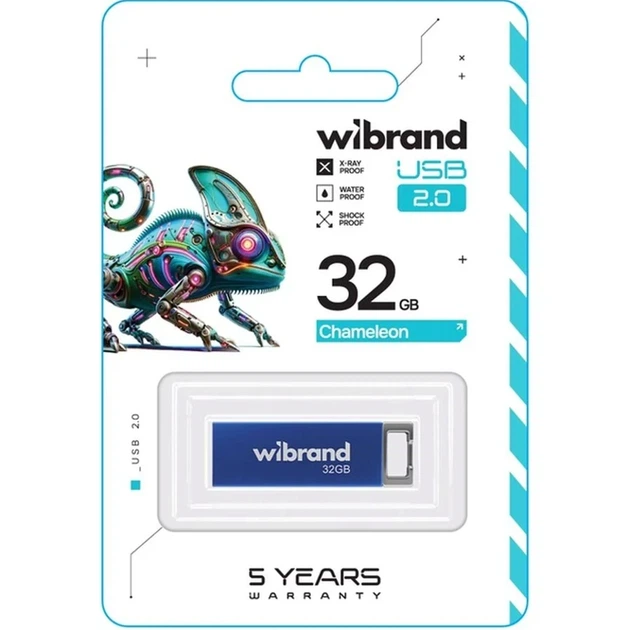 USB-флешка 32 Гб Wibrand Chameleon червона металевий корпус для зберігання даних - зображення 9