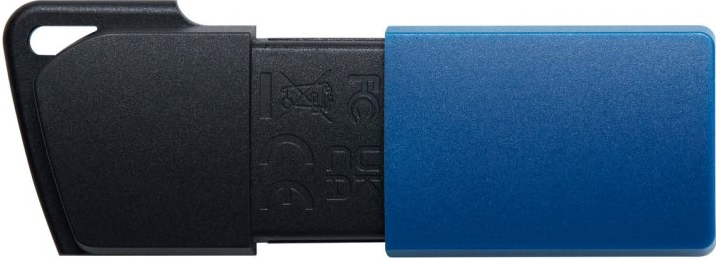 USB флешка Kingston DT Exodia M 64GB 3.2 Gen 1 компактная ударостойкая черный синий - изображение 7