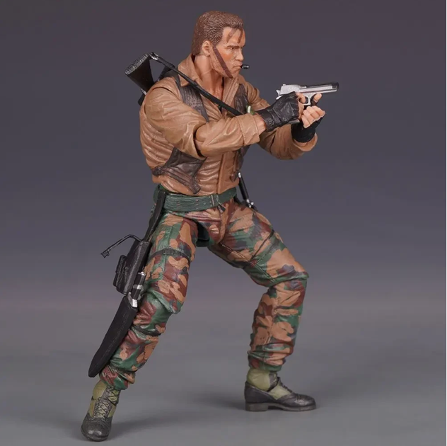 Фигурка Predator Jungle Extraction Dutch 18 см — Коллекционная игрушка-герой Хищник Датч Арнольд Шварценеггер в подарочной упаковке - изображение 2