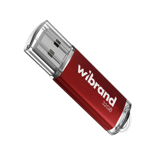 USB-флешка Wibrand 32Gb Cougar ударостійка з корозійним покриттям червона - зображення 2