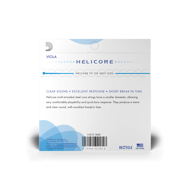 Струни для альта D'Addario HELICORE VIOLA STRING SET Medium Scale Medium Tension (4 шт.) - Фото 3 Струни для альта D'Addario HELICORE VIOLA STRING SET Medium Scale Medium Tension (4 шт.) - зображення 3