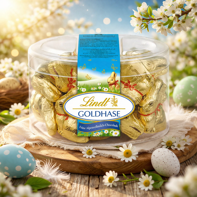 Шоколадні міні-кролики Lindt 450 г - Фото 2 Шоколадні міні-кролики Lindt 450 г - зображення 2