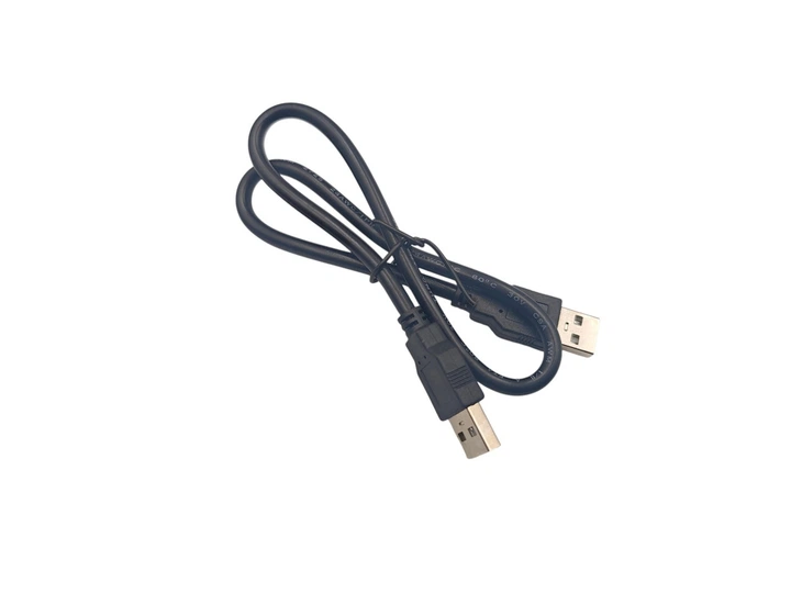 Кабель USB type A - USB type A Cable / Кабель USB-USB / 50 сантиметров / Черный - Фото 3 Кабель USB type A - USB type A Cable / Кабель USB-USB / 50 сантиметров / Черный - изображение 3