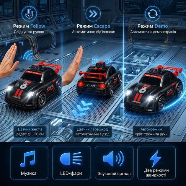 Машинка с камерой на пульте управления C6 Mini с цветным экраном и картой памяти (Черный) - Фото 4 Машинка с камерой на пульте управления C6 Mini с цветным экраном и картой памяти (Черный) - изображение 4