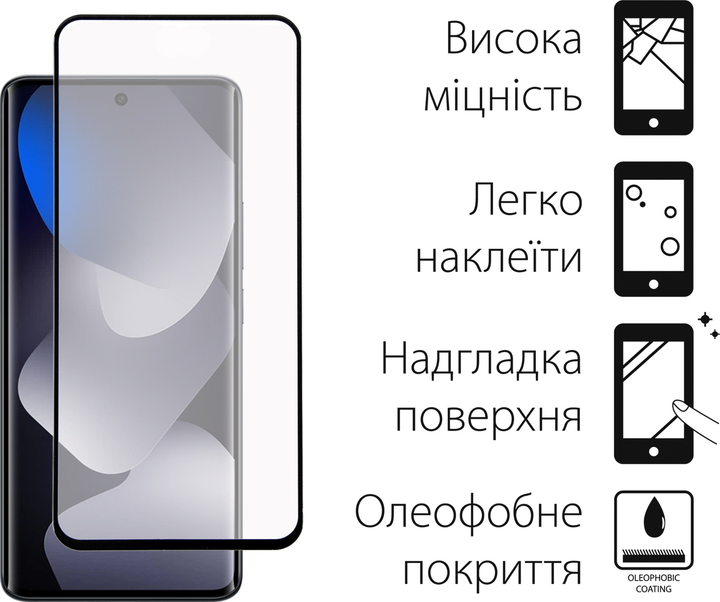 Набор защитных стекол для экрана и камеры смартфона Xiaomi Redmi Note 15 4G DENGOS Black (DG-TGSCP-14) - изображение 3