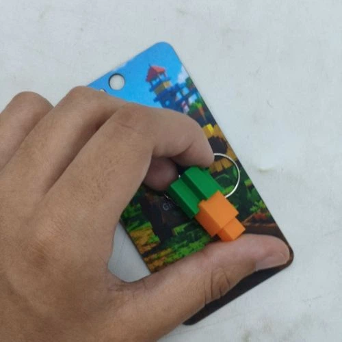 Брелок 3D печать "Roblox Carrot / Морковь GaG Keychain" Пластик Разноцвет (304036) - изображение 2