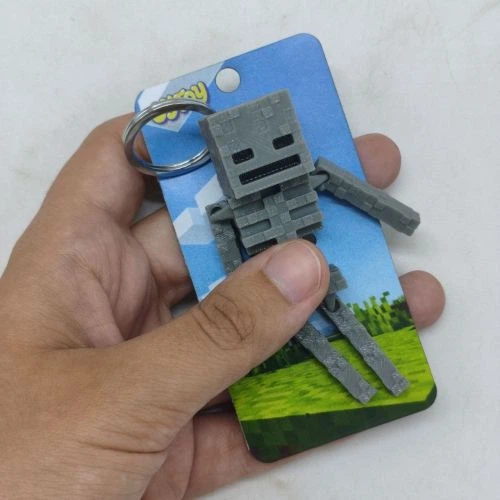 Брелок 3D печать "Minecraft Skeleton / Скелет" Пластик Разноцвет (304031) - Фото 2 Брелок 3D печать "Minecraft Skeleton / Скелет" Пластик Разноцвет (304031) - изображение 2