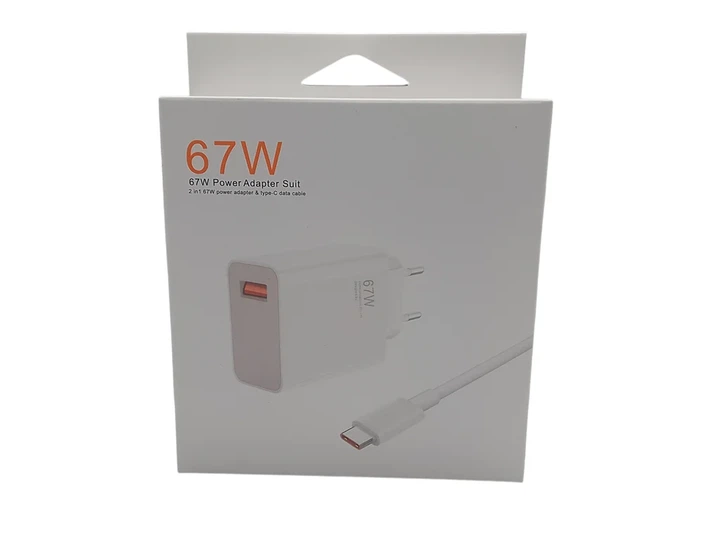 Сетевое зарядное устройство USB с кабелем Type-C 1 м, адаптер питания для смартфона, белый - изображение 3