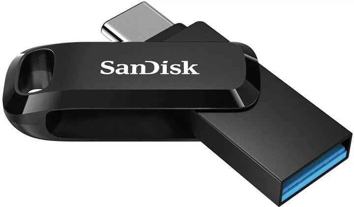 Флеш-накопитель SanDisk Ultra Dual Go USB Type-C и USB-A 32 ГБ USB 3.2 Gen 1 до 150 МБ/с Чёрный (SDDDC3-032G-G46) - изображение 4