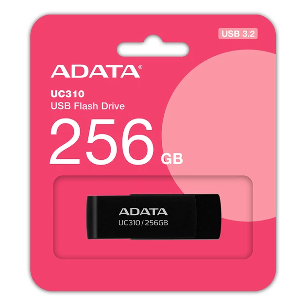 Флеш-накопитель A-Data 256 ГБ USB 3.2 UC310 Черный (UC310) - изображение 3