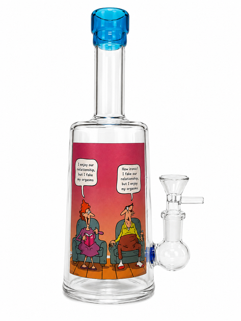 Бонг стеклянный Liquor Bottle Relationship 25 см - Фото 2 Бонг стеклянный Liquor Bottle Relationship 25 см - изображение 2