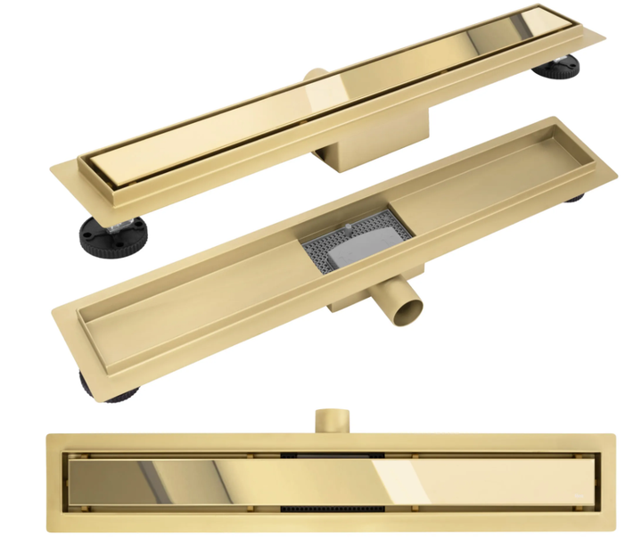 Душевой канал Rea Neox 70 см с мокрым затвором 2-в-1 gold REA-G2562 - Фото 1 Душевой канал Rea Neox 70 см с мокрым затвором 2-в-1 gold REA-G2562 - изображение 1