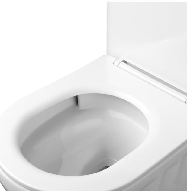 Подвесной унитаз Rea Duo Tornado безободковый 54x37 см white REA-C3005 - изображение 2