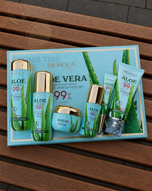 Набор косметики для ухода BIOAQUA Aloe Vera Soothing 6 в 1 - изображение 5