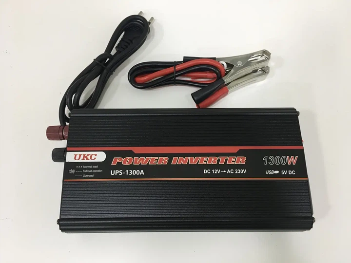 Автомобільний інвертор UKC AC/DC UPS 1300W ART 7060 перетворювач напруги 12В-220В пікова потужність 1300 Вт номінальна 600 Вт із заряджанням 15 А UPS та активним охолодженням - зображення 3