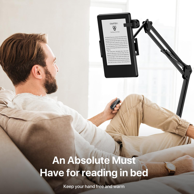 Пульт-перегортач сторінок Sycelu K2 RF для Kindle, Kobo, iPad, iPhone, Android, USB-C, до 20 м, чорний - зображення 3