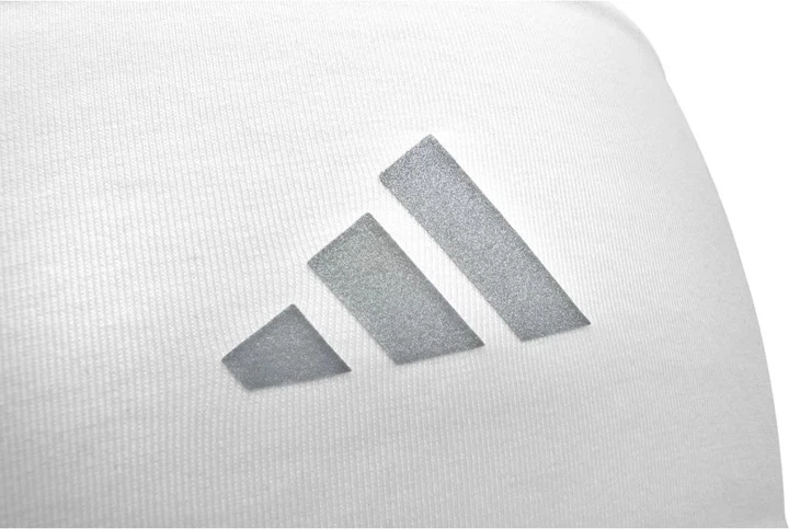 Повязка на голову Adidas Sports Headband для фитнеса 87% полиэстер, 13% эластан белая One Size - изображение 3