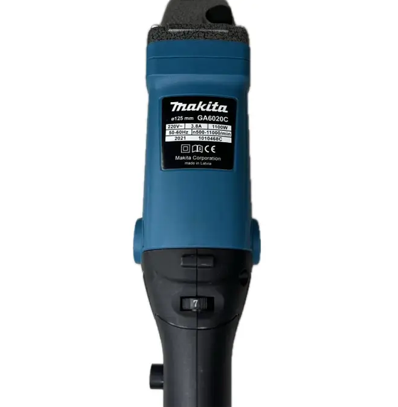 Угловая шлифмашина Makita GA6020C 1100 Вт болгарка сетевая 220 В диск 125 мм 11000 об/мин шлифмашина профессиональная M14 для резки металла камня пластика зачистка шлифовка ремонта строительства - изображение 8