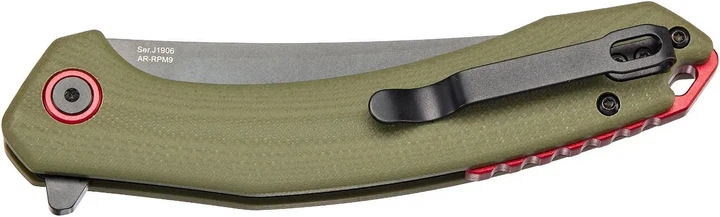 Ніж CJRB Gobi Black Blade Green - зображення 3