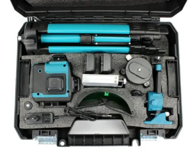 Лазерный уровень Makita SK700GDZ 4D 16 линий нивелир самовыравнивающийся зеленый 515 нм аккумуляторный 3.7 В 5000 мАч 20 м строительный профессиональный для плитки стен пола потолка ремонта монтажа со штативом кейсом - изображение 10