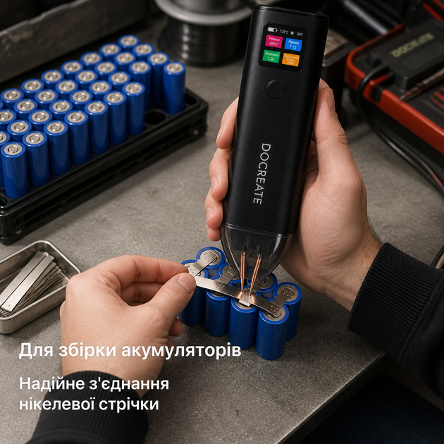 Портативный аппарат точечной сварки для аккумуляторов 1800 мА·ч, 11 уровней мощности, двойной импульс, ручной и автоматический режимы - изображение 6