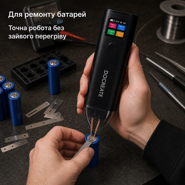 Портативный аппарат точечной сварки для аккумуляторов 1800 мА·ч, 11 уровней мощности, двойной импульс, ручной и автоматический режимы - изображение 7