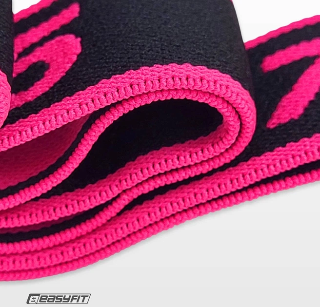 Еспандер стрічка EasyFit з петлями для тренувань Рожевий (56003747) - зображення 3