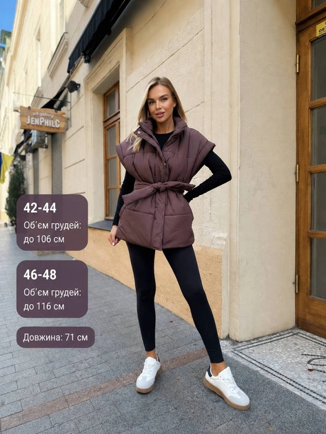 Жилетка 207р4934 шоколад 46 - изображение 2