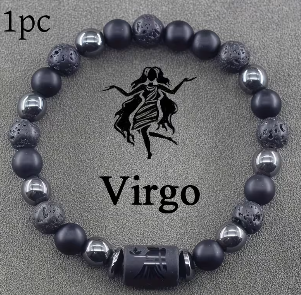 Кам'яний браслет Zodiac Stone зі знаком Зодіака Діва 1 шт - Фото 1 Кам'яний браслет Zodiac Stone зі знаком Зодіака Діва 1 шт - зображення 1