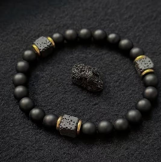 Стильний кам'яний браслет Beads Square - Фото 4 Стильний кам'яний браслет Beads Square - зображення 4