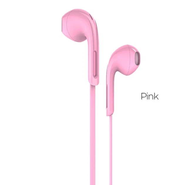 Дротові навушники HOCO M39 Pink з мікрофоном - изображение 2