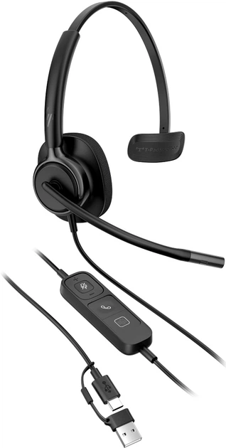 Słuchawki HP Poly Mission 415 Monaural USB Wired Headset Classic Czarne (C01A9AA) - Zdjęcie 6 Słuchawki HP Poly Mission 415 Monaural USB Wired Headset Classic Czarne (C01A9AA) - obraz 6