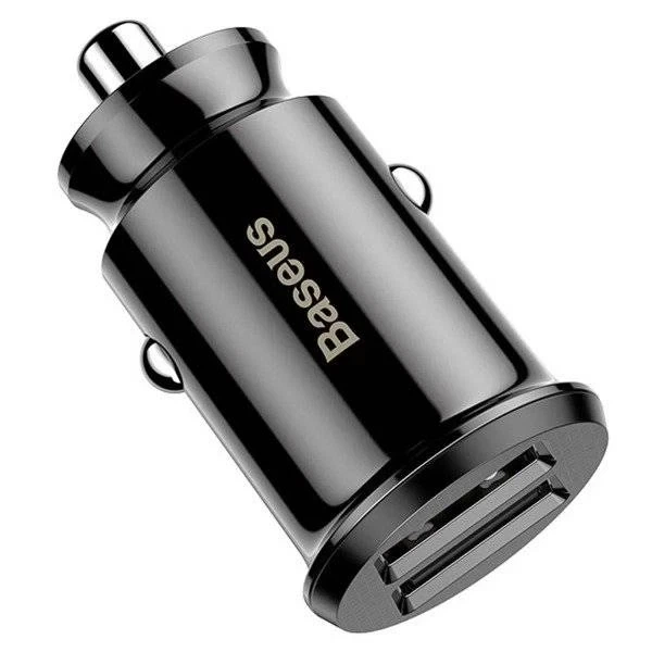 Автомобільний зарядний пристрій Baseus Grain CCALL-ML01, 2 USB-A, 3.1 A, чорний - Фото 4 Автомобільний зарядний пристрій Baseus Grain CCALL-ML01, 2 USB-A, 3.1 A, чорний - изображение 4
