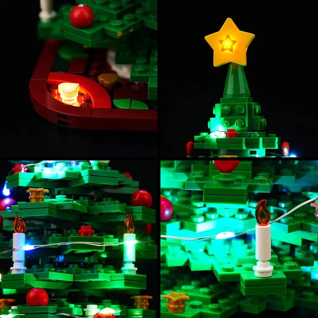 Комплект LED-подсветки BrickBling для конструктора LEGO 40573 Christmas Tree - изображение 3