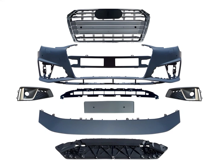 Передний бампер в сборе S-Line 2018- для Audi A4 B9 2015-2019 для Audi A4 B9 2015-2023 (8531) - изображение 3