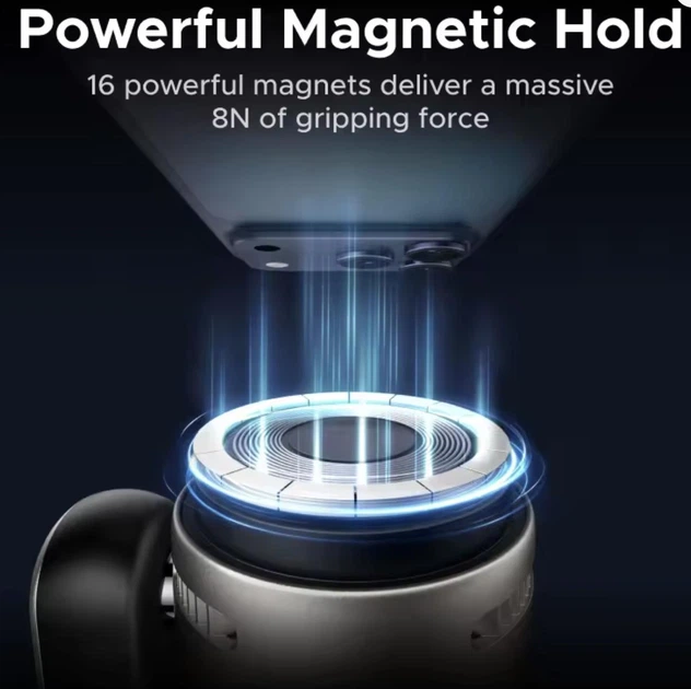 Беспроводное зарядное устройство UGREEN MagFlow Pro Qi2.2 25W 2 in 1 Magnetic с TEC-охлаждением, кулером и дисплеем - изображение 2