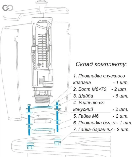 Набір кріпильних та ущільнюючих елементів АСН-12.ЗП - зображення 2