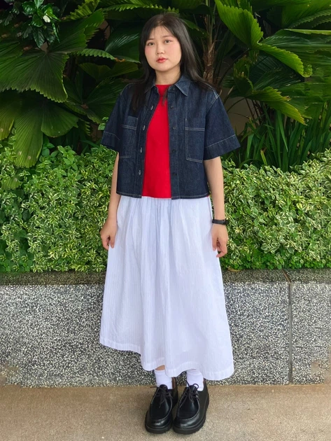Юбка миди летняя женская Uniqlo 409014594 XL Белая (1161549102) - изображение 13