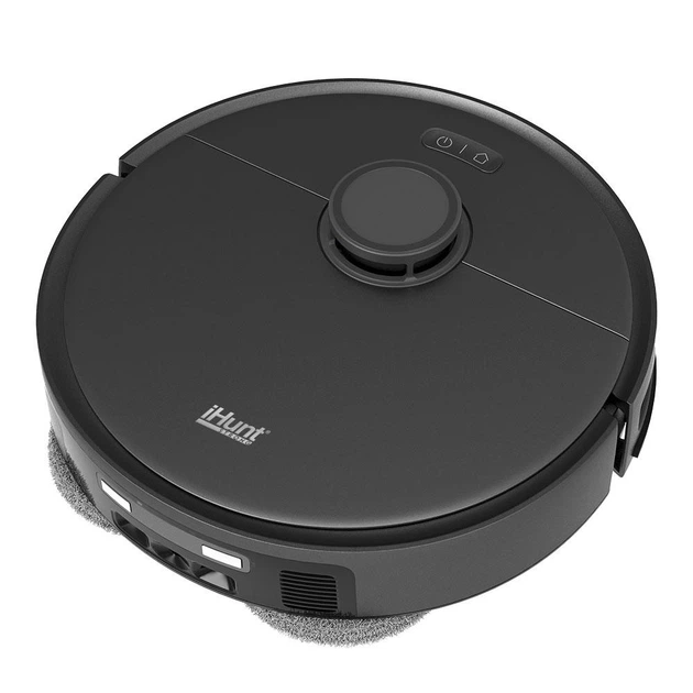 Робот пылесос iHunt BRO Robo Clean V9 с ИИ, влажная уборка, 10 000 Па, самоочистка, навигация LiDAR, Wi-Fi, черный - изображение 7