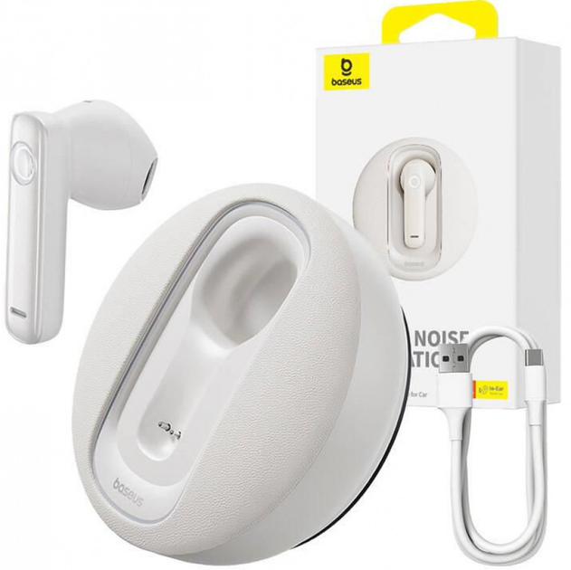Bluetooth-гарнітура Baseus C-Mic CM10 чорна - Фото 1 Bluetooth-гарнітура Baseus C-Mic CM10 чорна - изображение 1