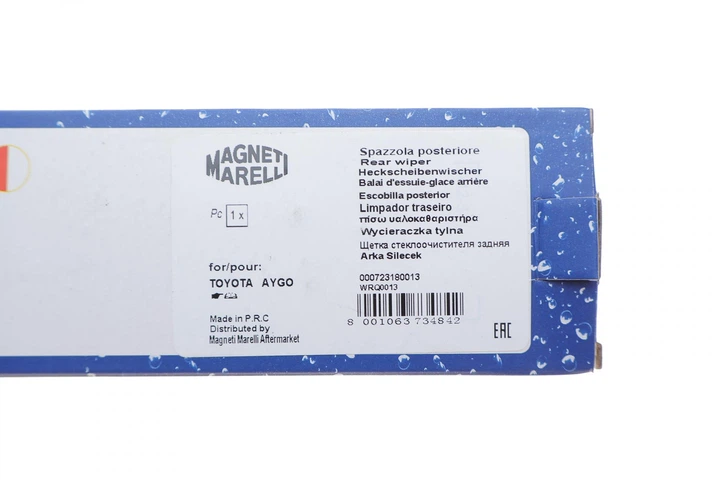 Щітка склоочисника задня (300 мм) Citroen C1 / Peugeot 107 / 108 05-14 (WRQ0013) Magneti Marelli 000723180013 - Фото 5 Щітка склоочисника задня (300 мм) Citroen C1 / Peugeot 107 / 108 05-14 (WRQ0013) Magneti Marelli 000723180013 - зображення 5