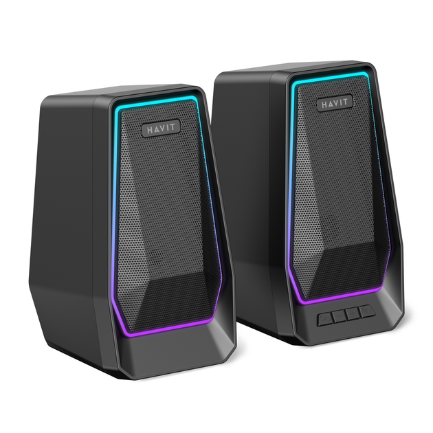 Комп'ютерні колонки HAVIT SK769BT USB 10 Вт RGB чорні - Фото 1 Комп'ютерні колонки HAVIT SK769BT USB 10 Вт RGB чорні - изображение 1