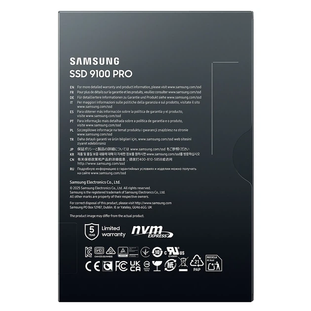 SSD диск Samsung 9100 PRO 4TB M.2 (MZ-VAP4T0BW) - изображение 6