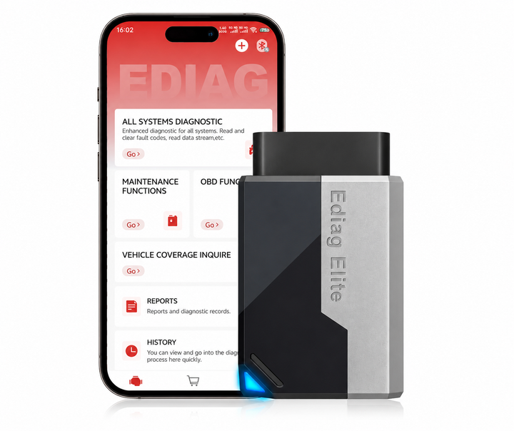 Автосканер Kingbolen Ediag Elite OBD2 Bluetooth – все системы, Active Test, CAN FD, 15 сервисных функций, Android/iOS, бессрочные обновления - изображение 2