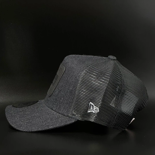 Черная кепка с сеткой New Era Patch Denim Black 9FORTY A-Frame Trucker 60915857 - Фото 4 Черная кепка с сеткой New Era Patch Denim Black 9FORTY A-Frame Trucker 60915857 - изображение 4